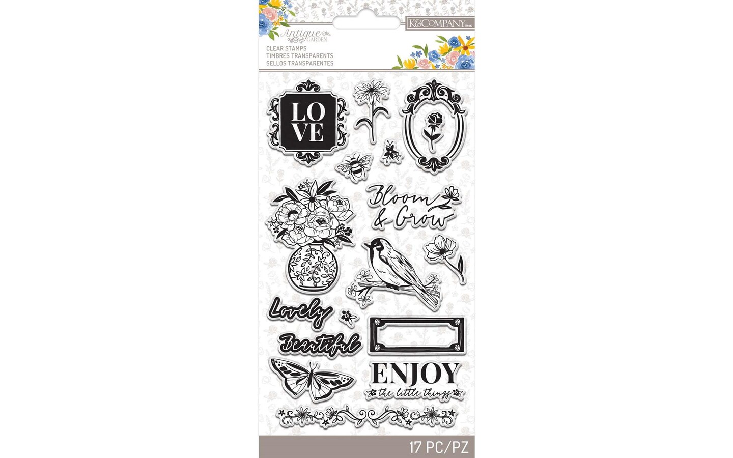 K&#x26;Co Antique Garden Stamp Acrylic