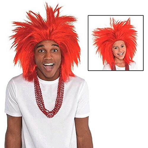 Red Crazy Wig