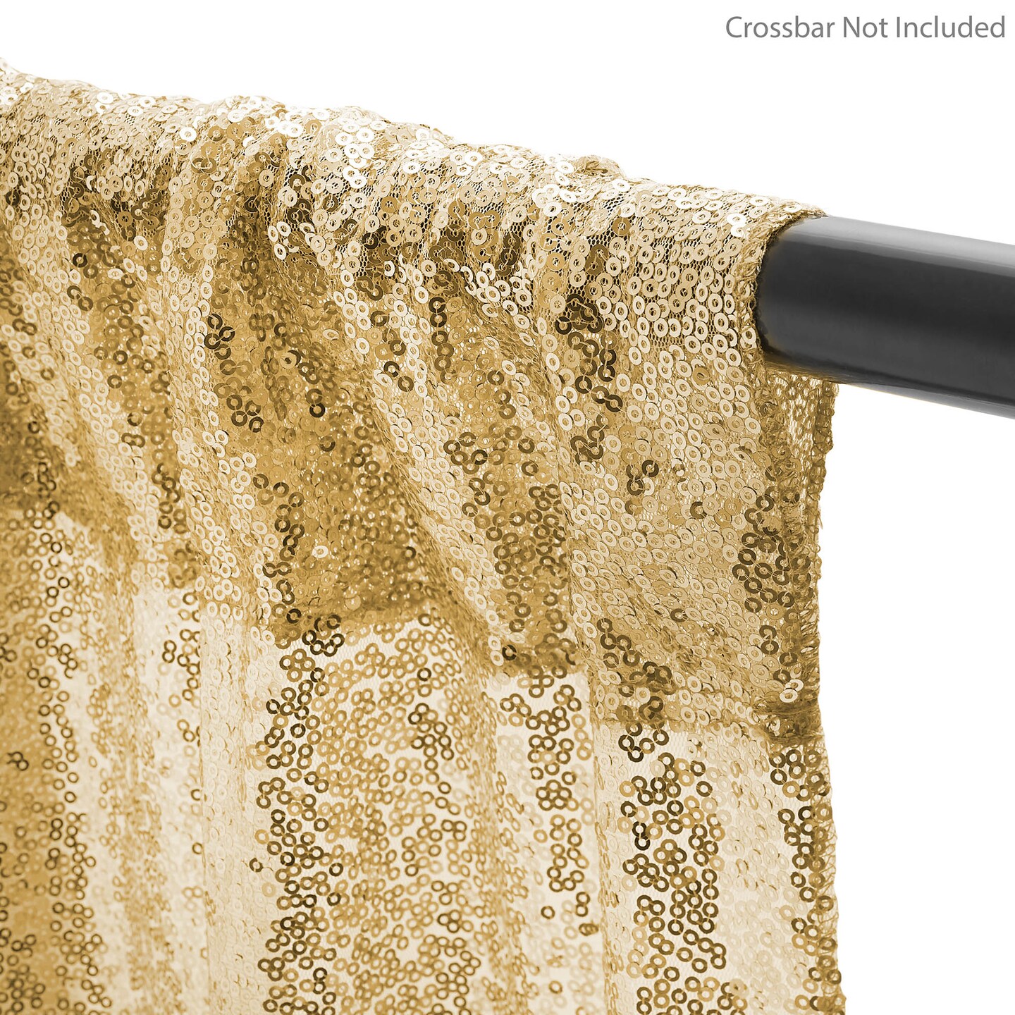 Lann's Linens (Set of 4) Sequin Photography Backdrop Curtains - 2ft x 8ft Tall Glitter Background Panels for Wedding, Party or Photo Booth