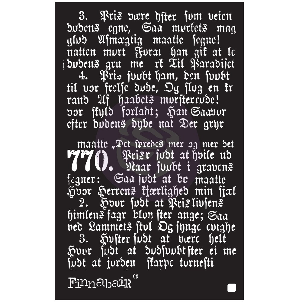 Prima Marketing Inc 6x9 Stencil - Gothic - 6&#x22;x9&#x22; 655350967932