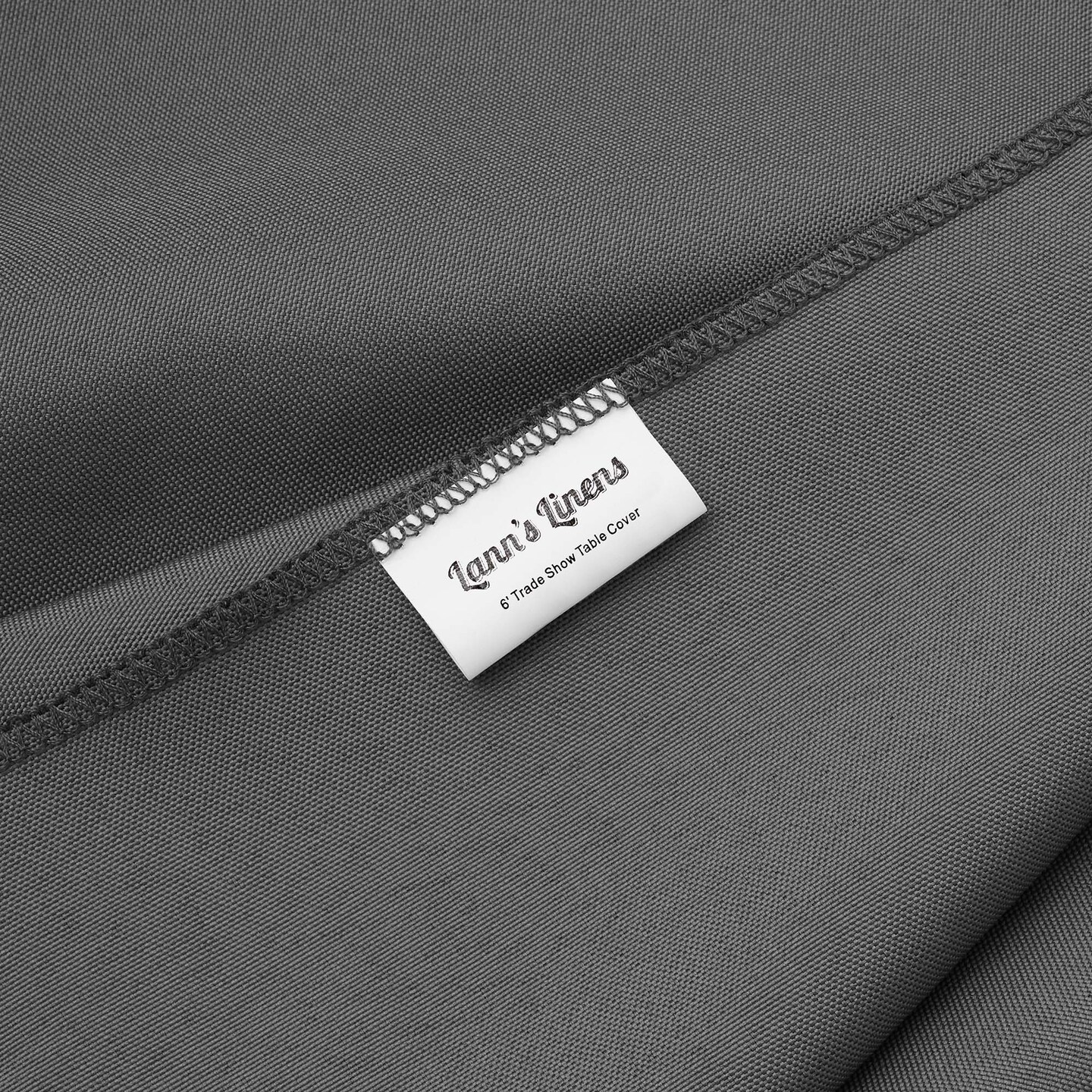 Lann's Linens Premium 6' Trade Show Table Cover - Open Back Fitted Tablecloth