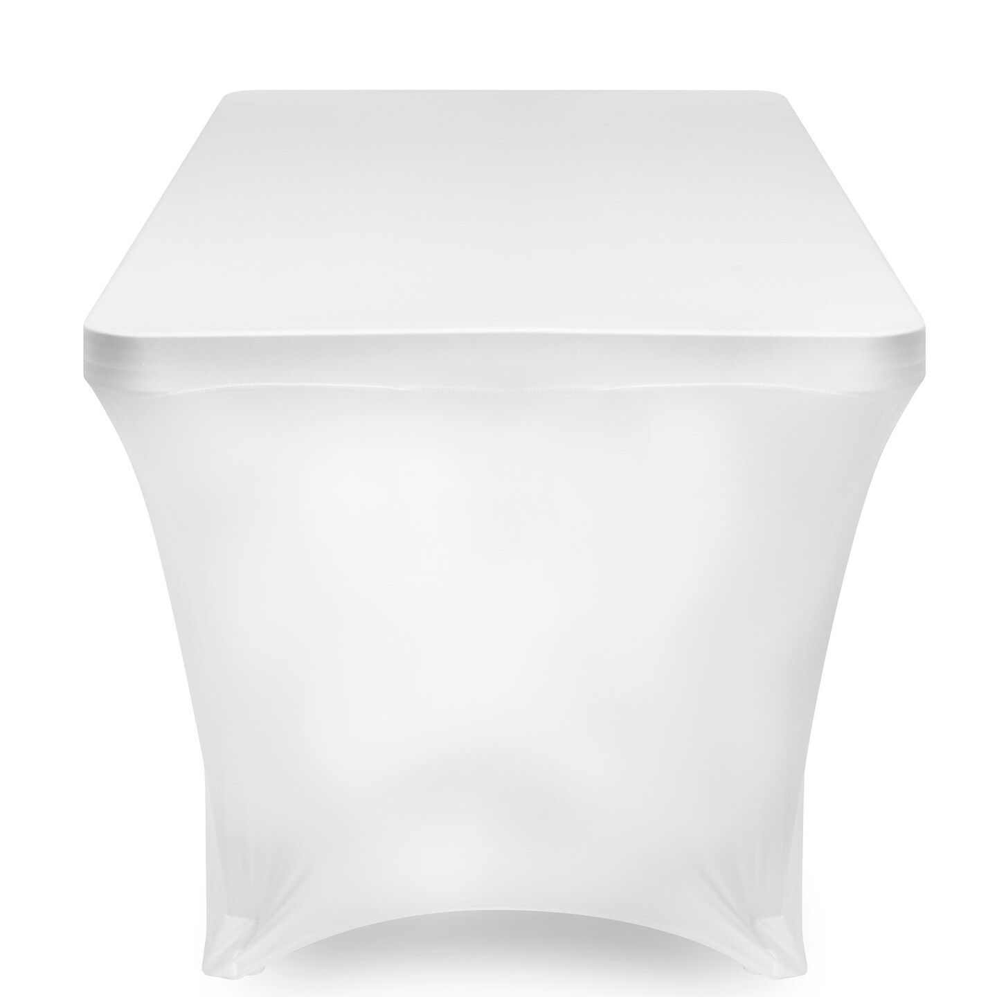 Lann&#x27;s Linens - Fitted Stretch Tablecloth for Rectangular Table - Wedding / Banquet / Trade Show - Spandex Cloth Fabric Cover