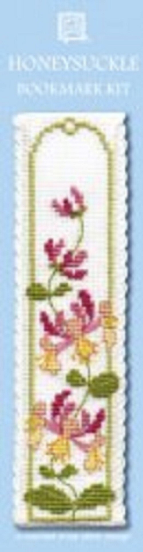 Textile Heritage Honeysuckle Counted Cross Stitch Bookmark Kit