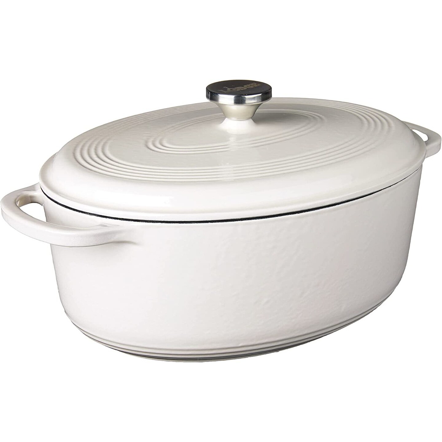  Lodge Enameled Cast Iron Dutch Oven, 3 Qt, Oyster: Home &  Kitchen