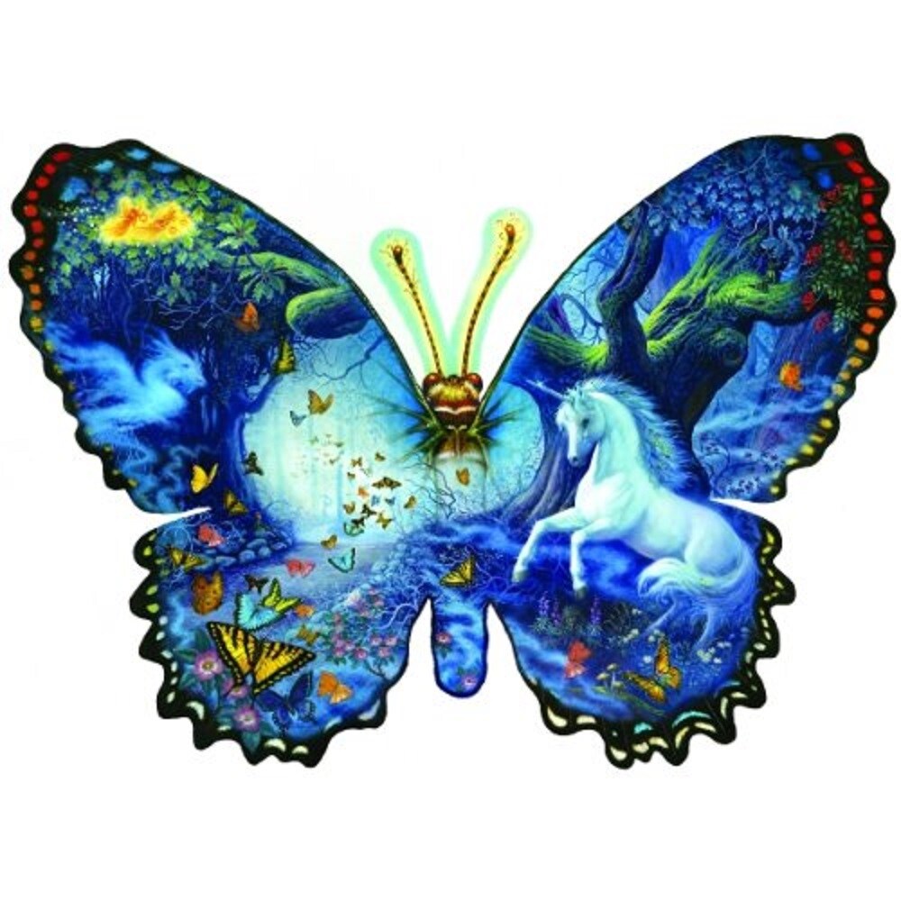 Sunsout Fantasy Butterfly 1000 pc Special Shape Jigsaw Puzzle 95330