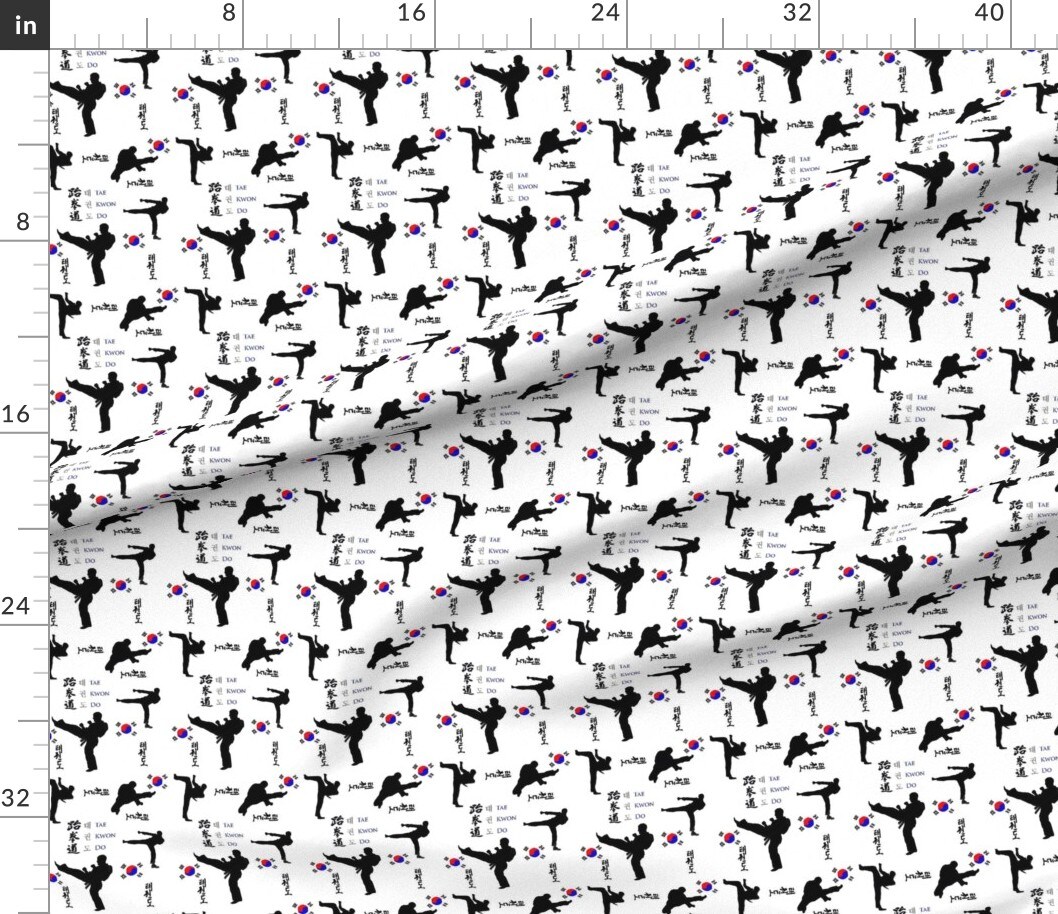 Petal Signature Cotton by the Yard or Fat Quarter Large Print Martial Arts Fitness Health Custom Printed Fabric by Spoonflower