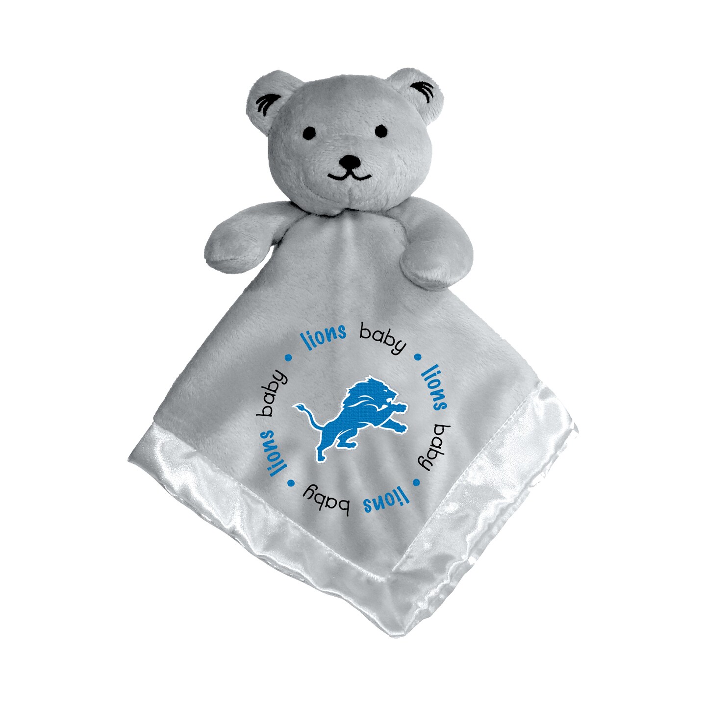 BabyFanatic Gray Security Bear - NFL Detroit Lions - Officially Licensed Snuggle Buddy