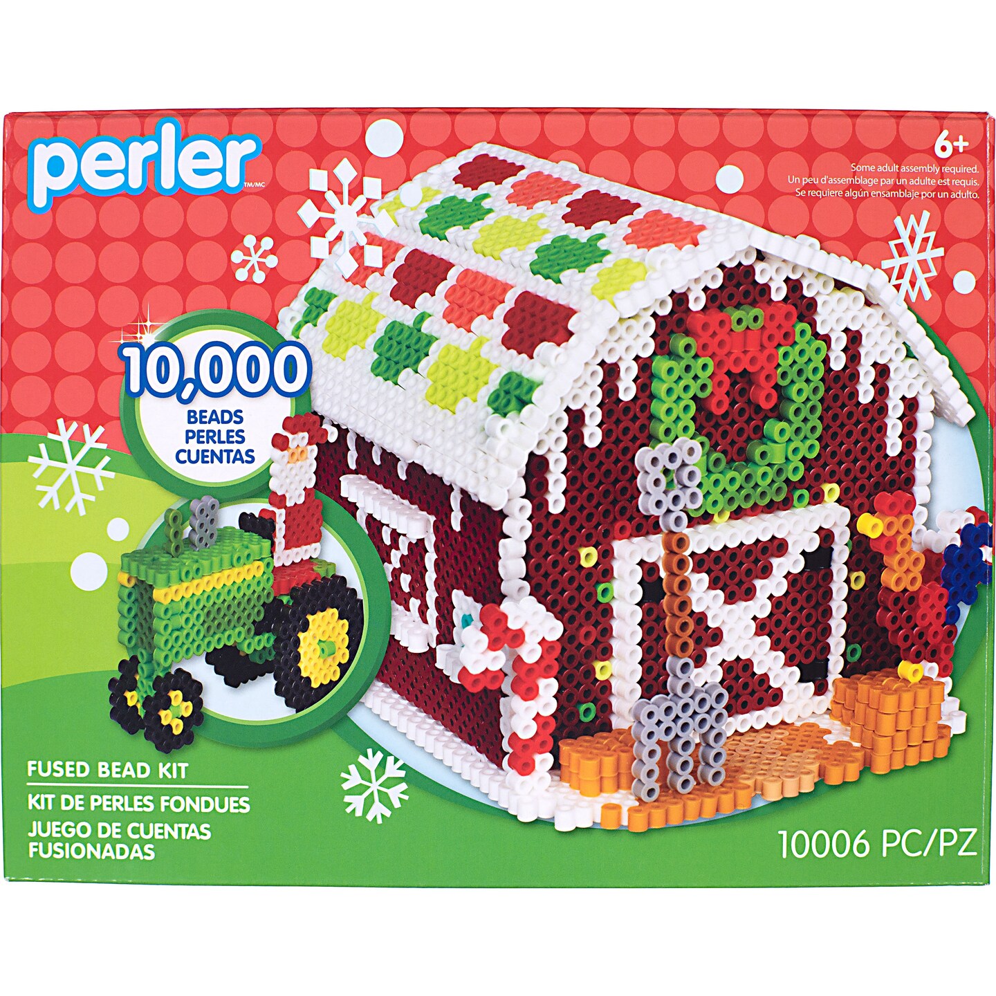 Perler Fused Bead Kit -Gingerbread Barn