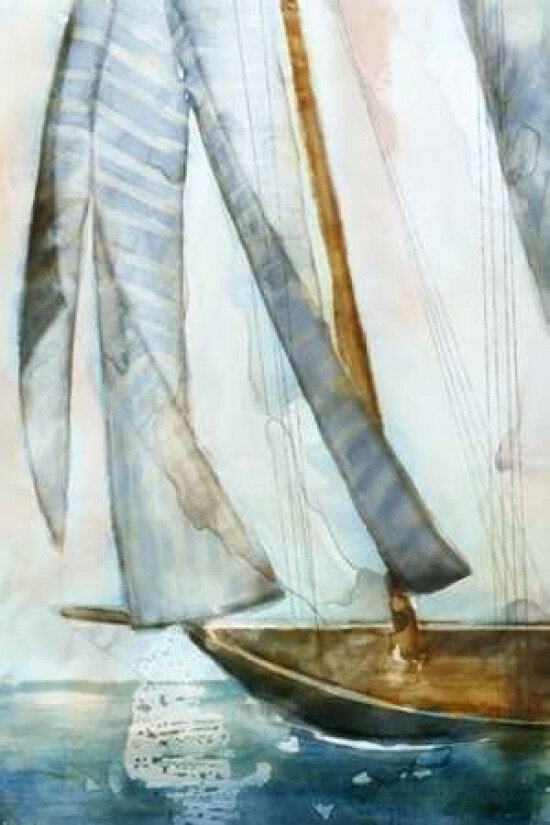 Sailboat Blues I Poster Print by Edward Selkirk