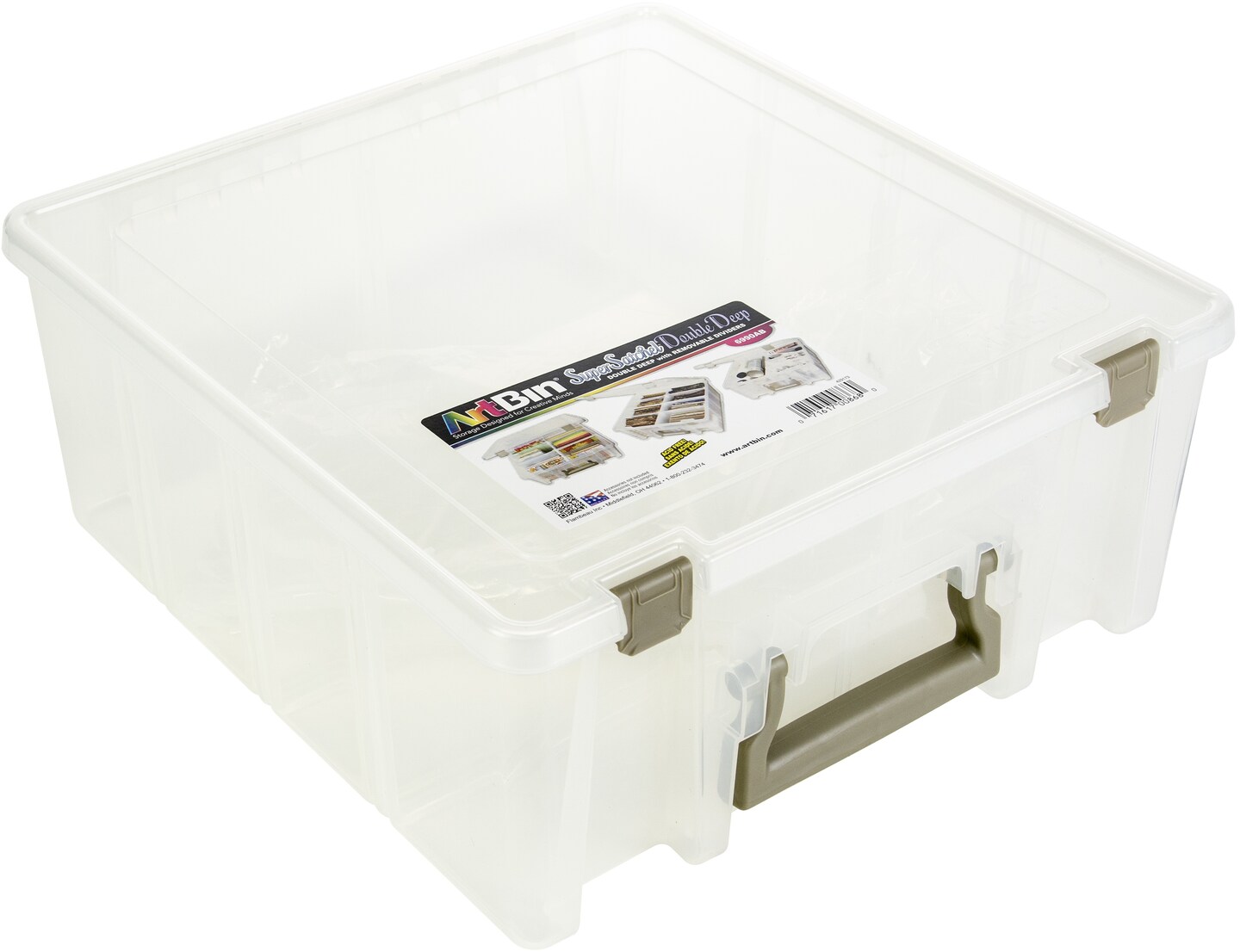 ArtBin Super Satchel Double Deep-15.25"X14"X6.25" Translucent