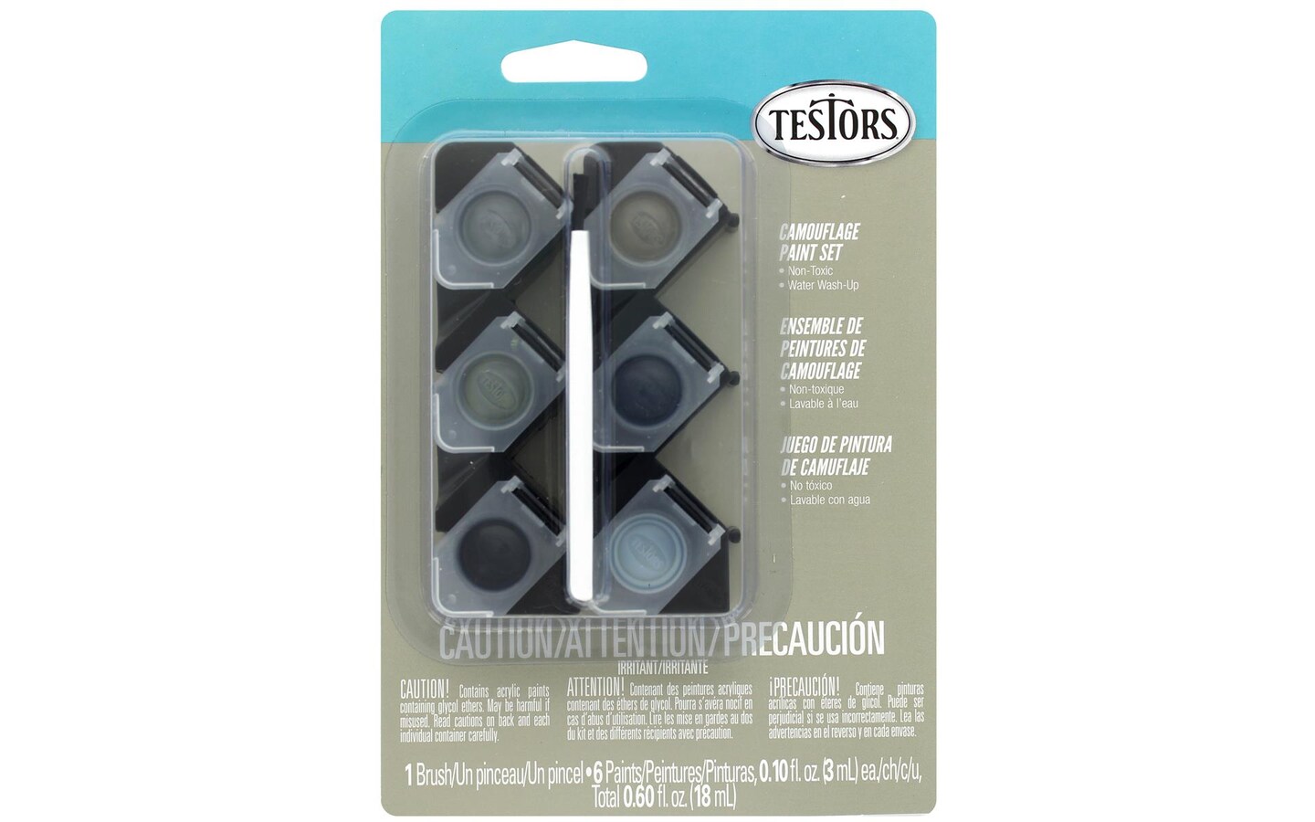 Testors Camoflauge Acrylic Paint (Kit) in the Craft Paint department at