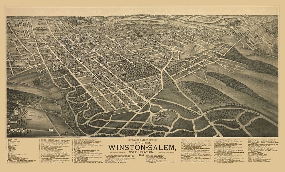 Winston Salem North Carolina - Ruger 1891 Poster Print by Ruger Ruger # NCWI0003