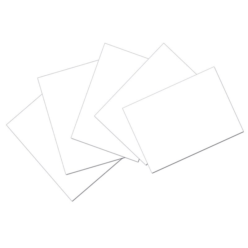 Index Cards, White, Unruled, 4&#x22; X 6&#x22;, 100 Cards