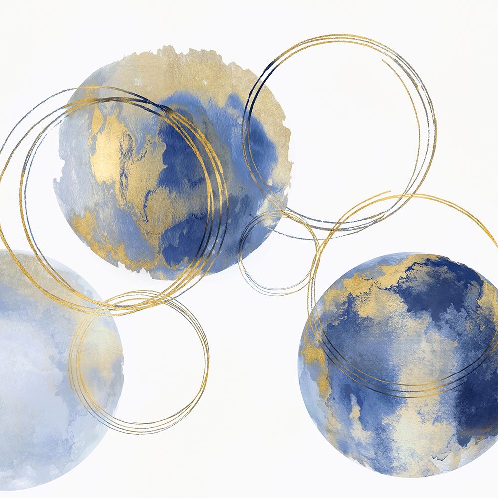 Circular Blue and Gold II by Natalie Harris - Item # VARPDXHN117668