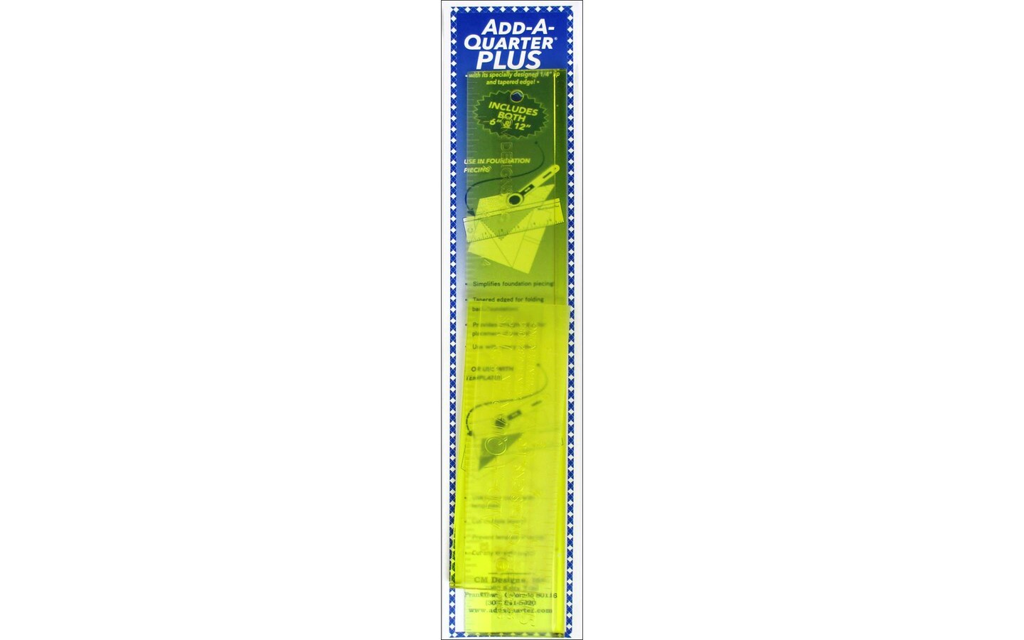 Cm designs ruler 6 12 add a quarter plus michaels