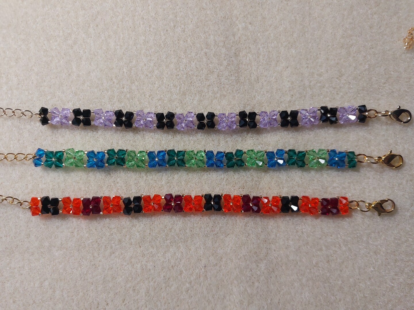 Multicolor Seed Bead Bracelets 