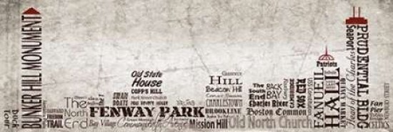 Boston Skyline Poster Print by Diane Stimson - Item # VARPDXDSPL241F