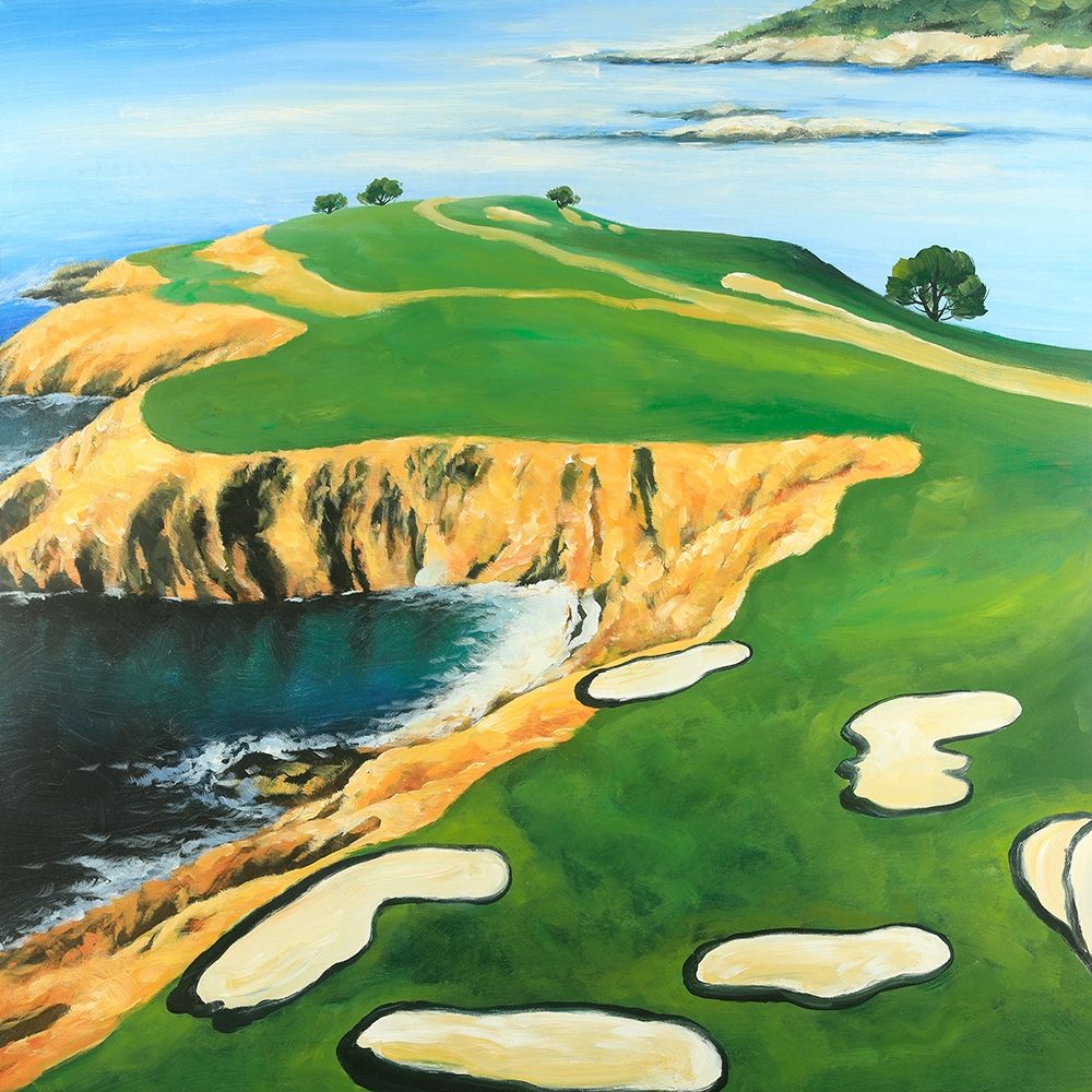 Golf Island Overhead View Poster Print by Atelier B Art Studio - Item # VARPDXBEGLAN120
