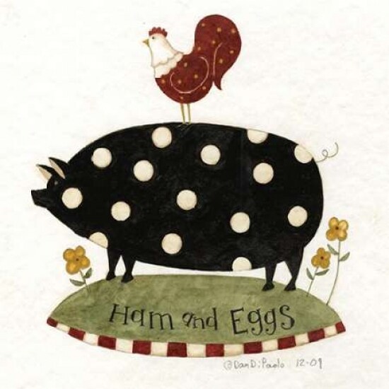 Ham And Eggs Poster Print by Dan DiPaolo - Item # VARPDXDDPSQ087