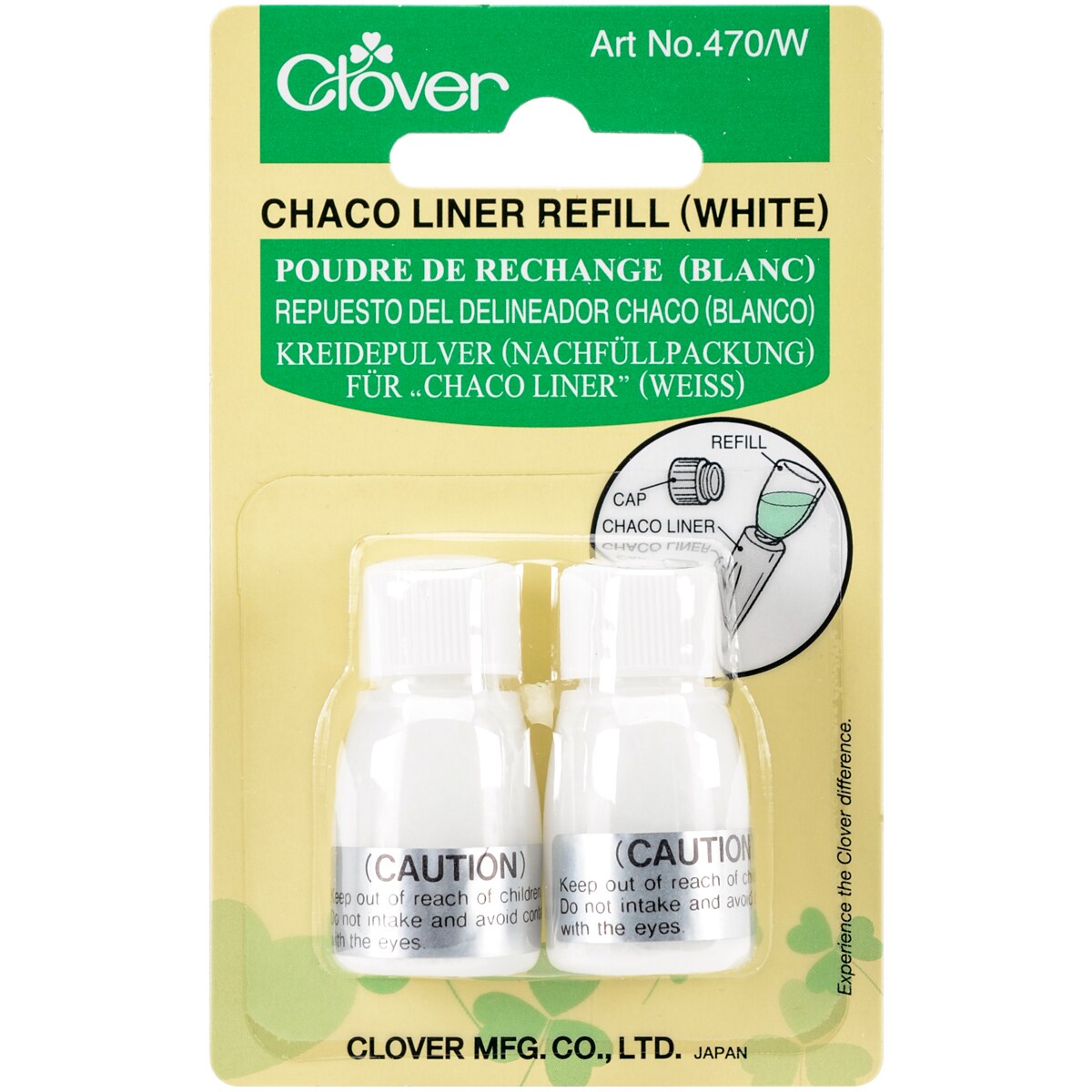 Clover Chaco Liner Refill 2/Pkg-White