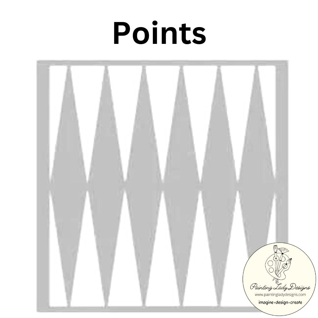 Points Stencil   Point of View Designs