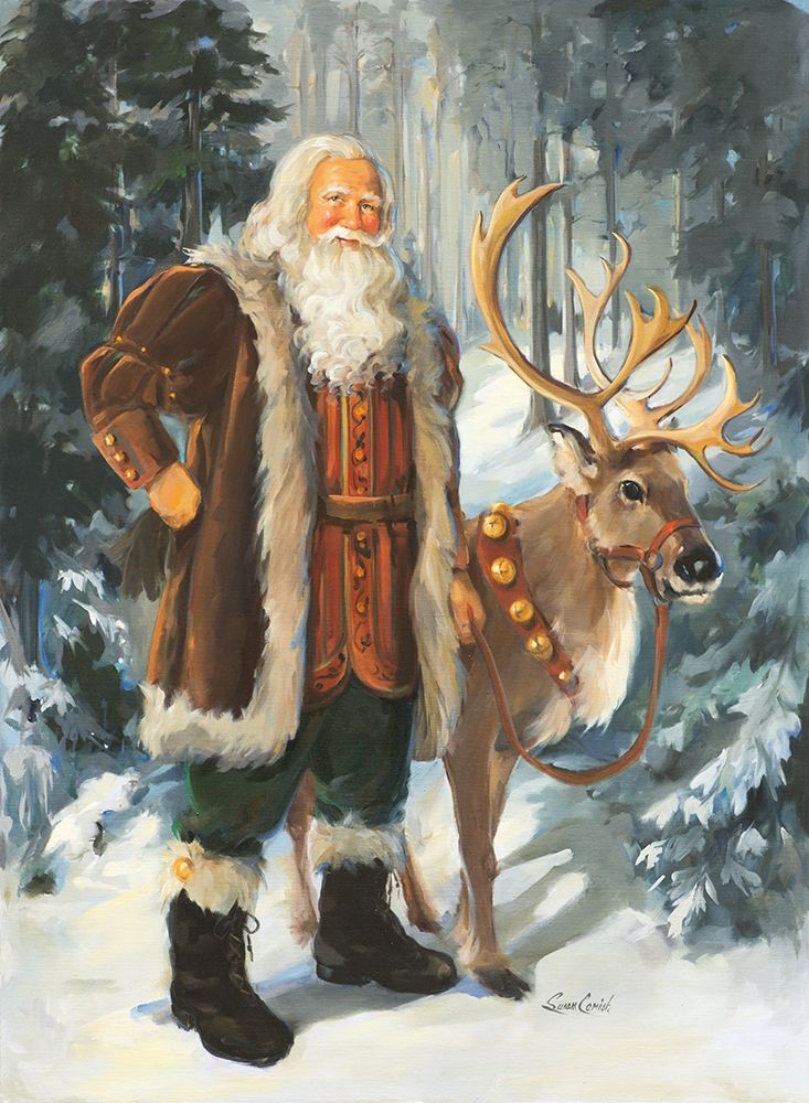 Woodland Santa Poster Print by Susan Comish - Item # VARPDXSCM1326