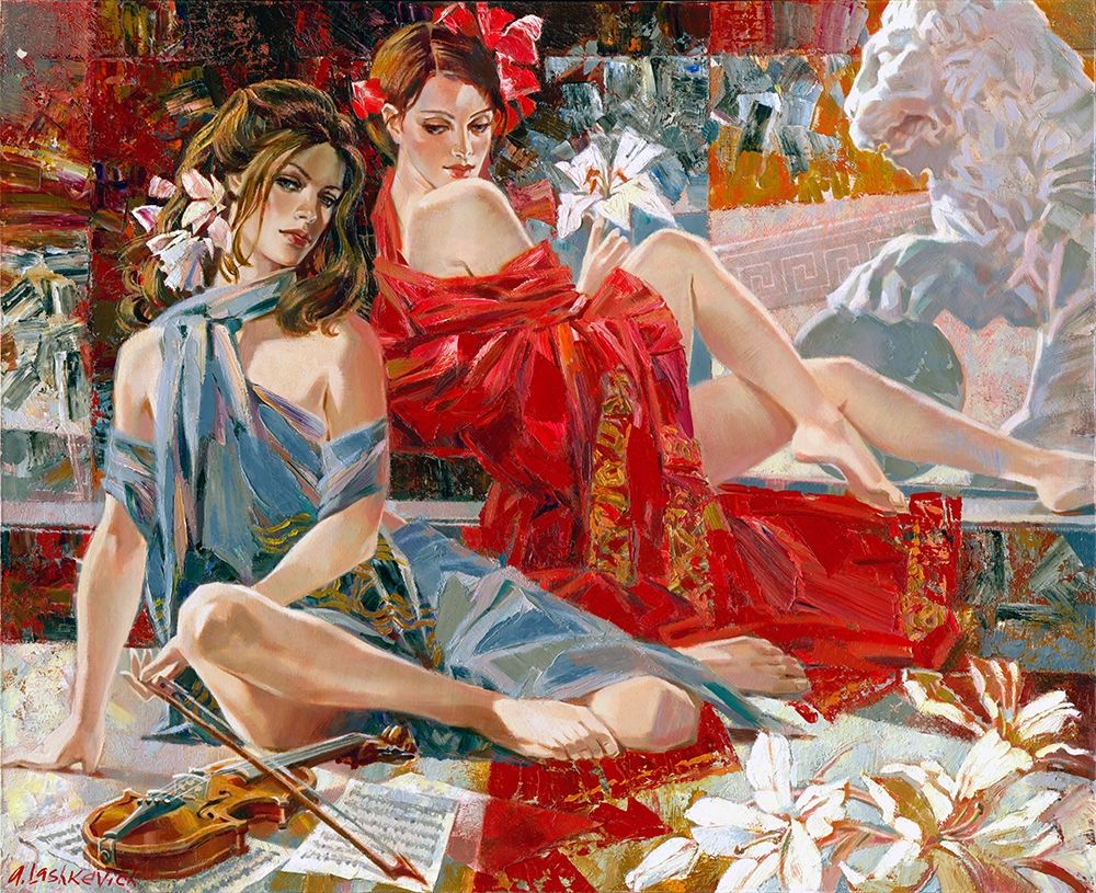 Music lessons Poster Print by Alexey Lashkevich - Item # VARPDXLA7