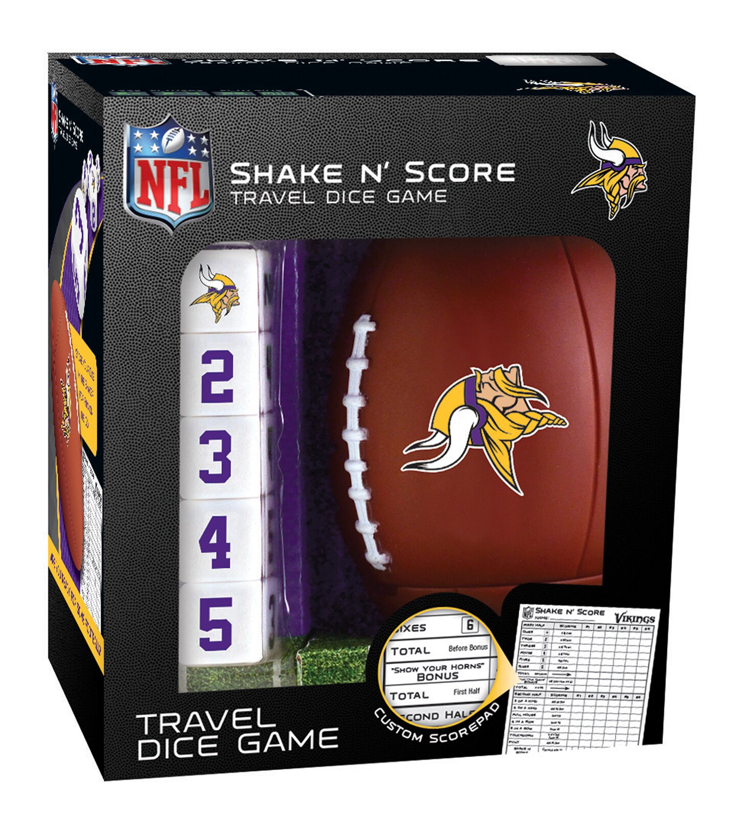 MasterPieces Officially Licsenced NFL Minnesota Vikings Shake N' Score