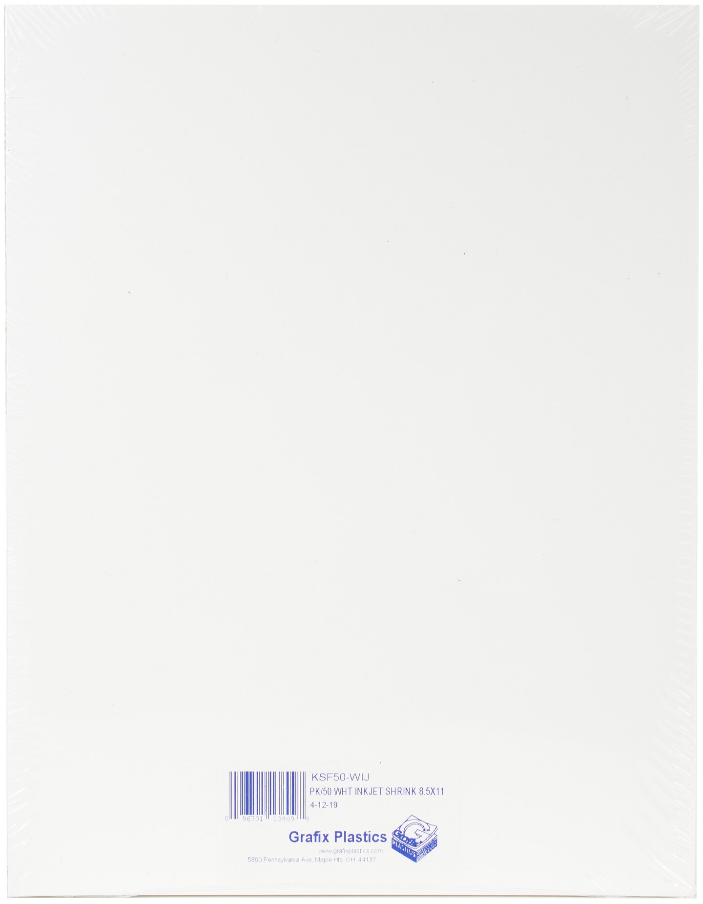 Shrink Plastic Sheets 10 Pcs 20x29cm/7.87x11.41 Inch -  Israel