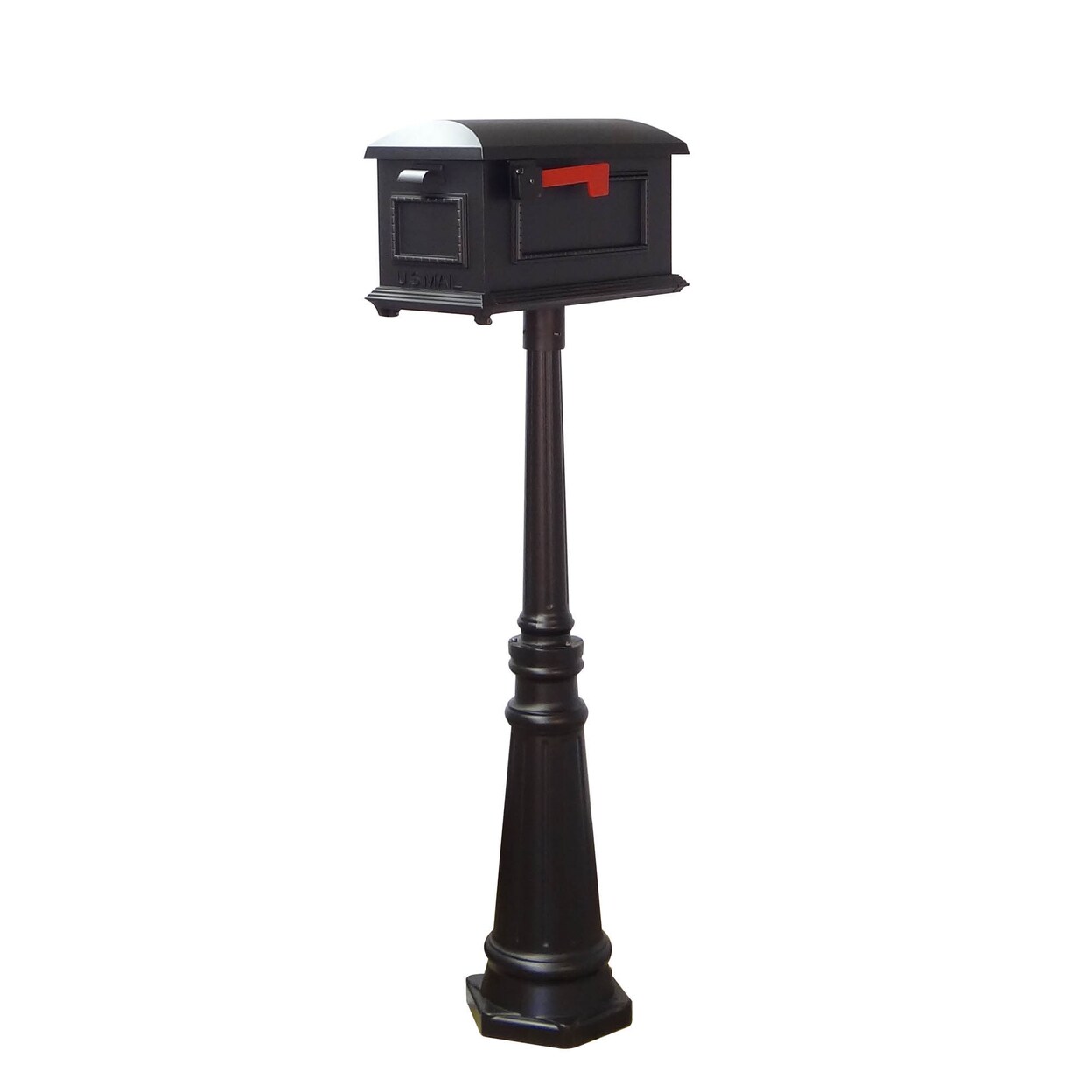 Special Lite Products Traditional Curbside Mailbox and Tacoma Mailbox Post with Direct Burial Kit