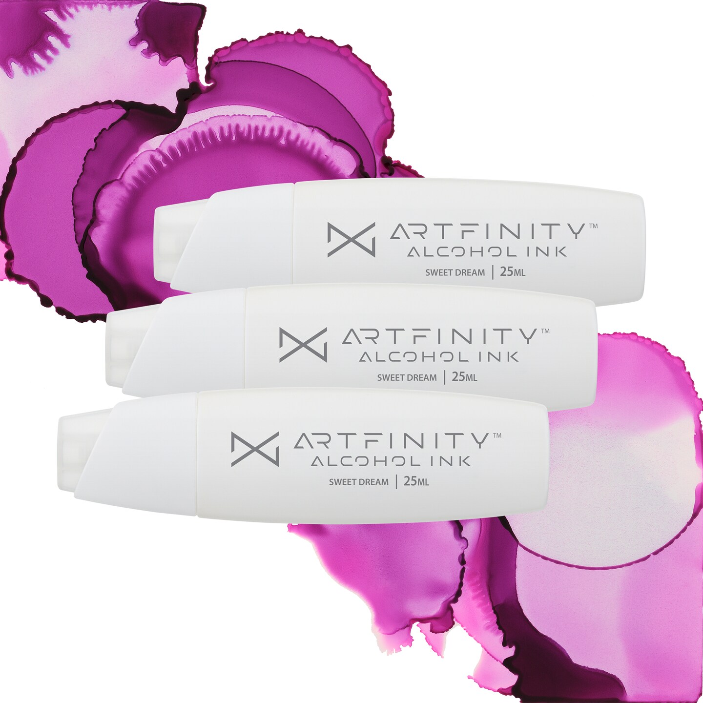 Artfinity Alcohol Inks 3 Pack - Vibrant, Professional, Dye-Based