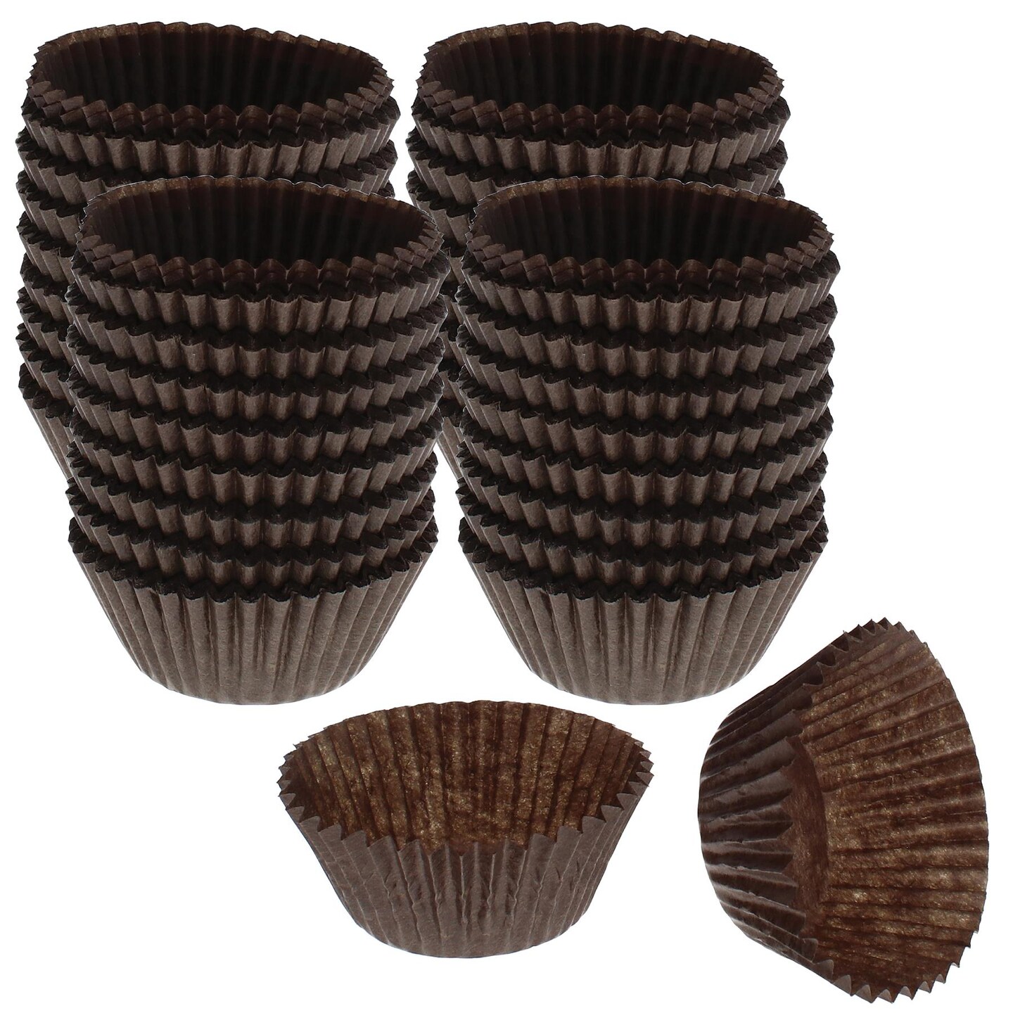 Brown Cupcake Liners, Solid Brown Baking Cups