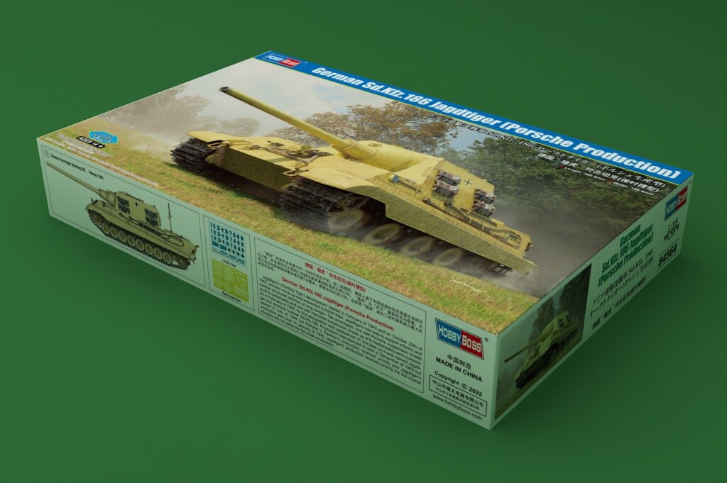 HobbyBoss  1/35 SD.KFZ.186 JAGDTIGER (PORSCHE PROD) 1/35 Plastic Model