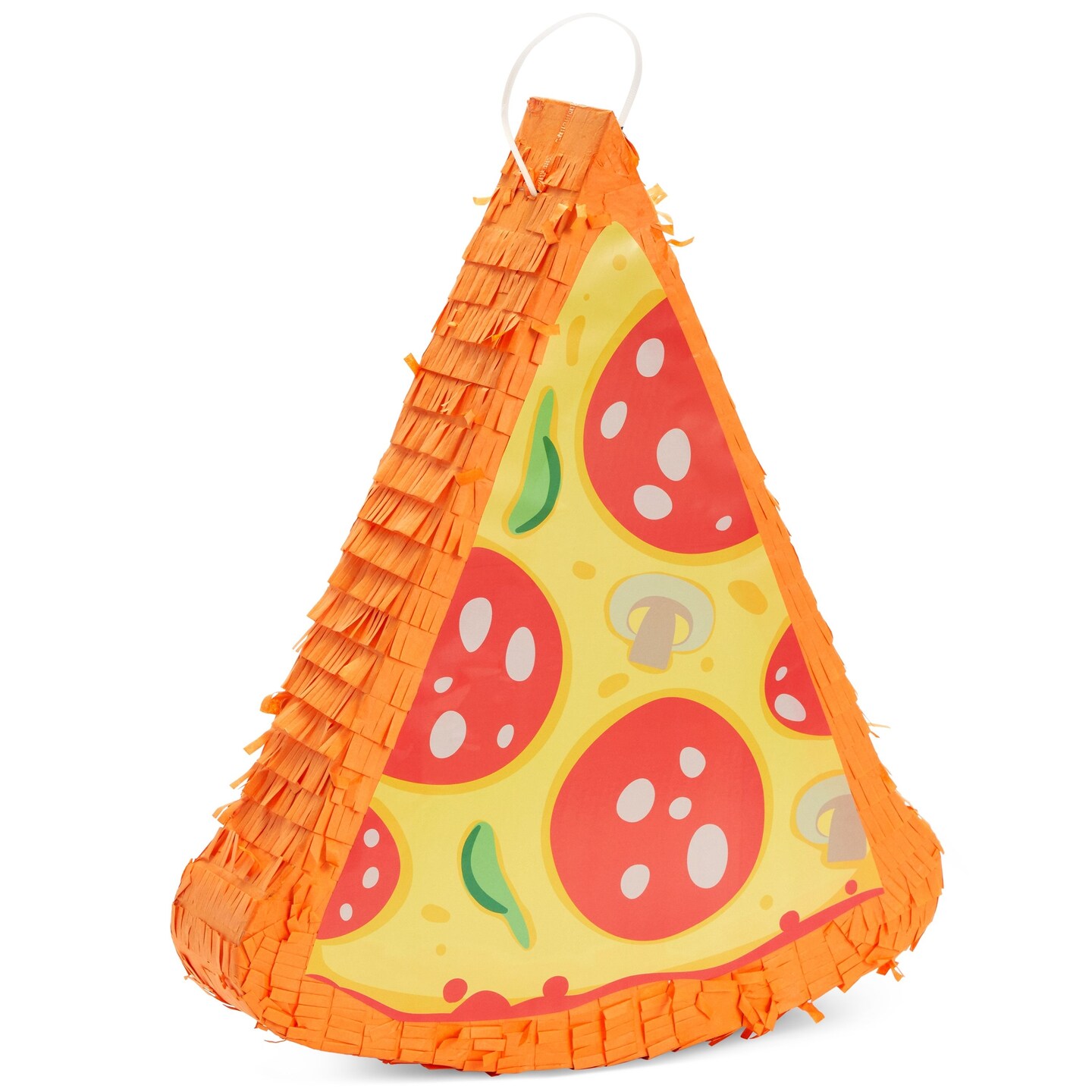 Pizza Pinata - Food Themed Birthday Party Decorations, Table Centerpiece (Small, 16.5 x 13.5 x 3 in)