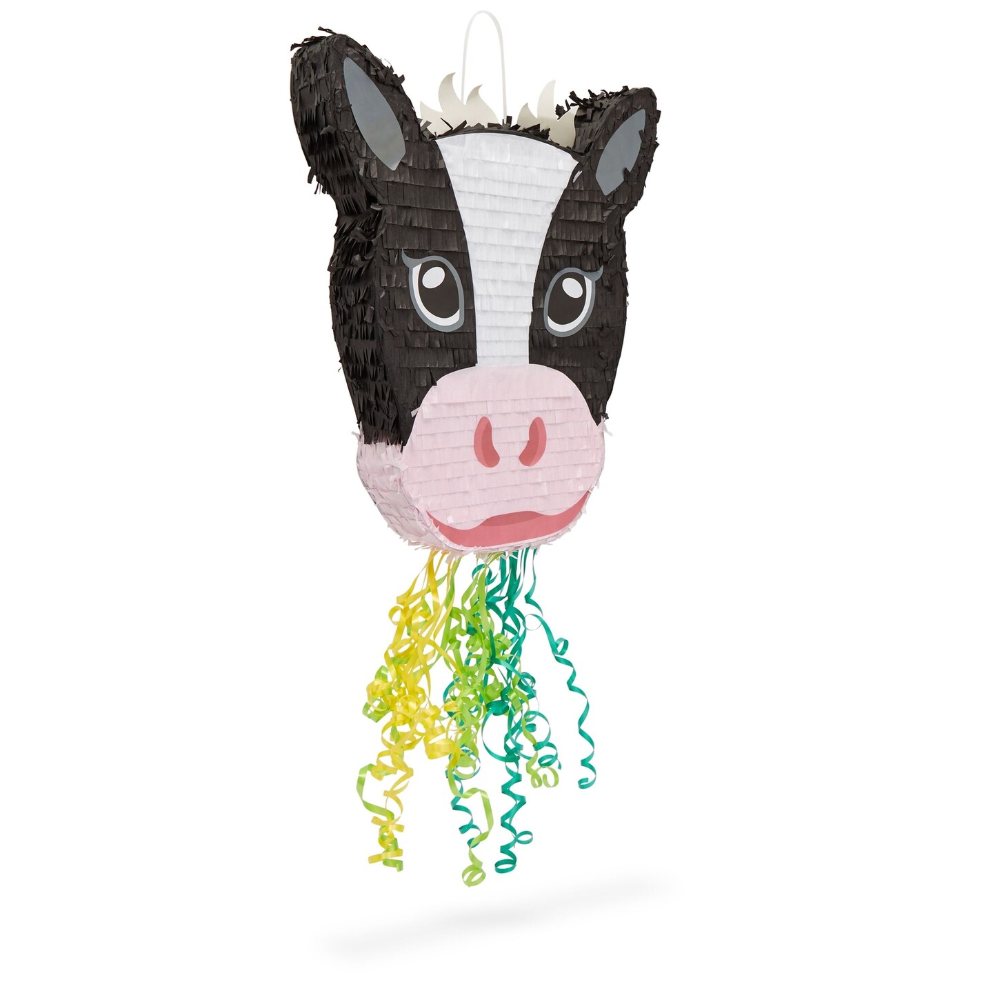Pull String Cow Pinata for Farm Birthday Party Decorations, Girls
