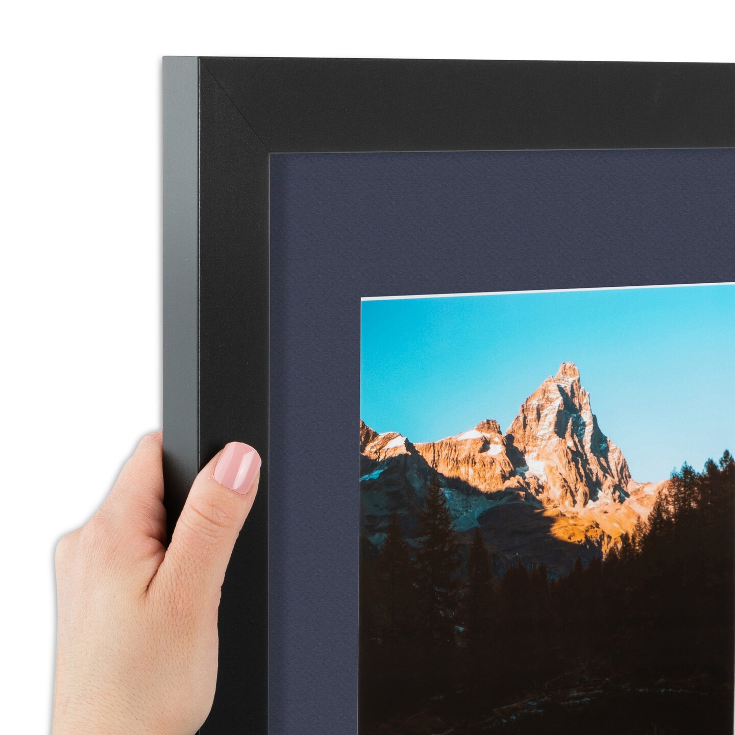 ArtToFrames 24x34" Matted Picture Frame with 20x30" Single Mat Photo Opening Framed in 1.25" Black and 2" Mat (FWM-3926-24x34)