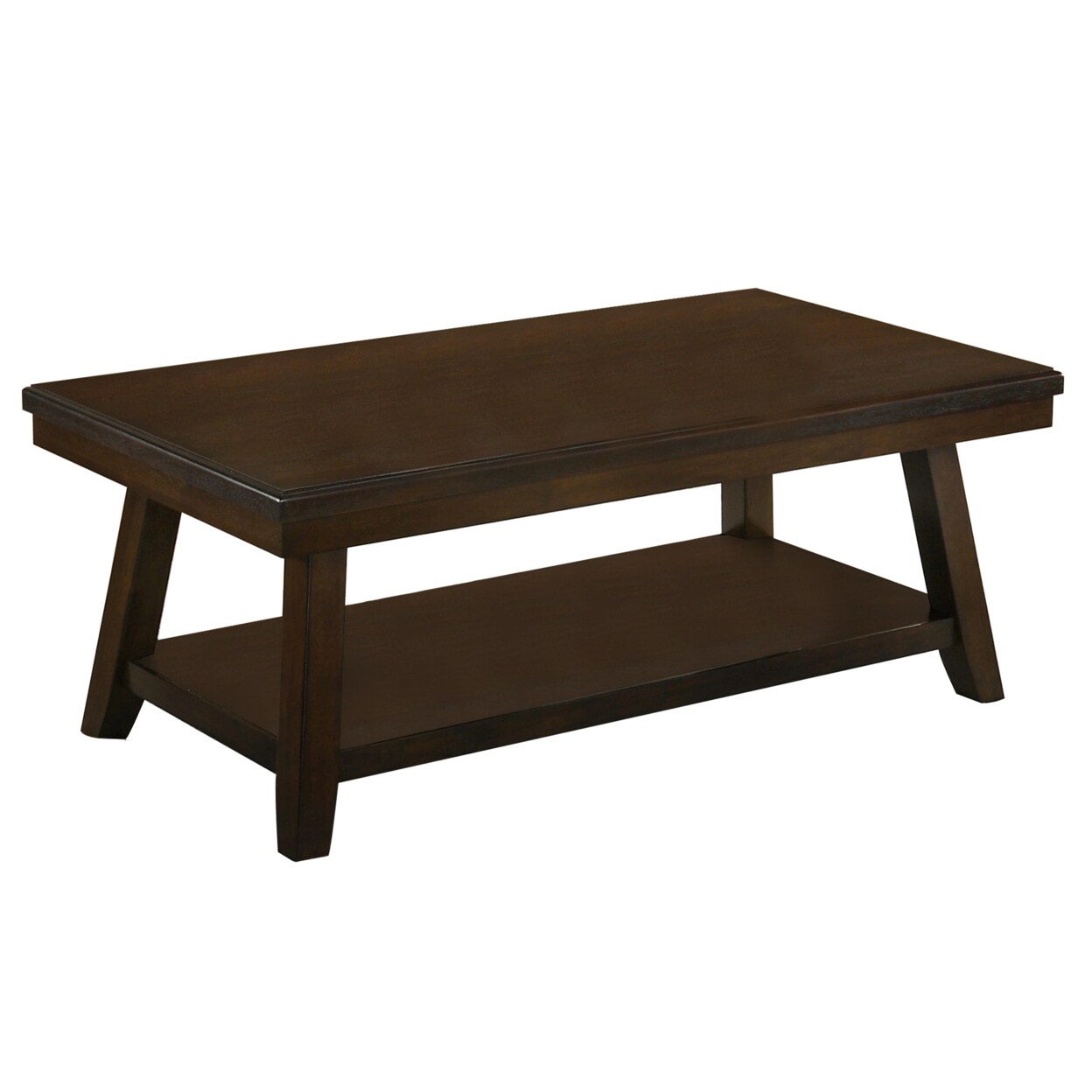 Saltoro Sherpi Wooden Coffee Table with One Open Shelf, Brown-