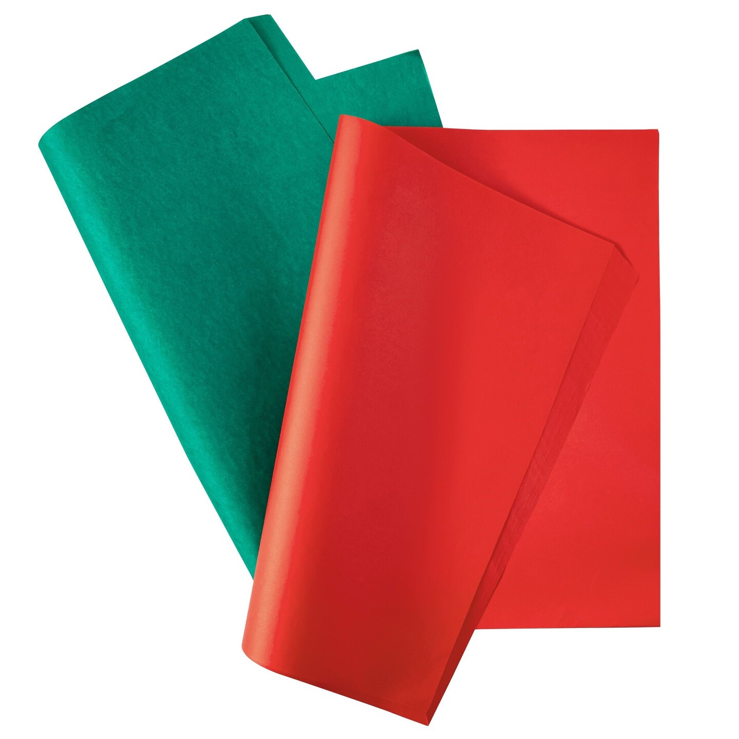 160 Sheets Red and Green Colored Tissue Paper for Gift Wrapping