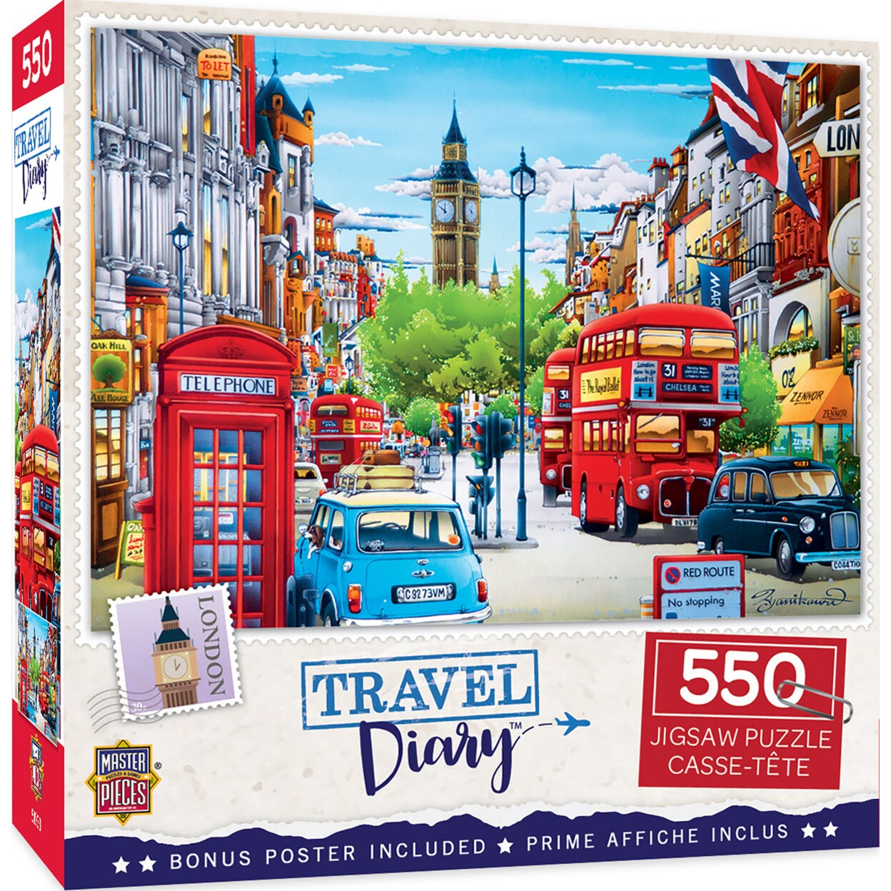 Masterpieces   550 Piece Jigsaw Puzzle for Adults - London - 18&#x22;x24&#x22;