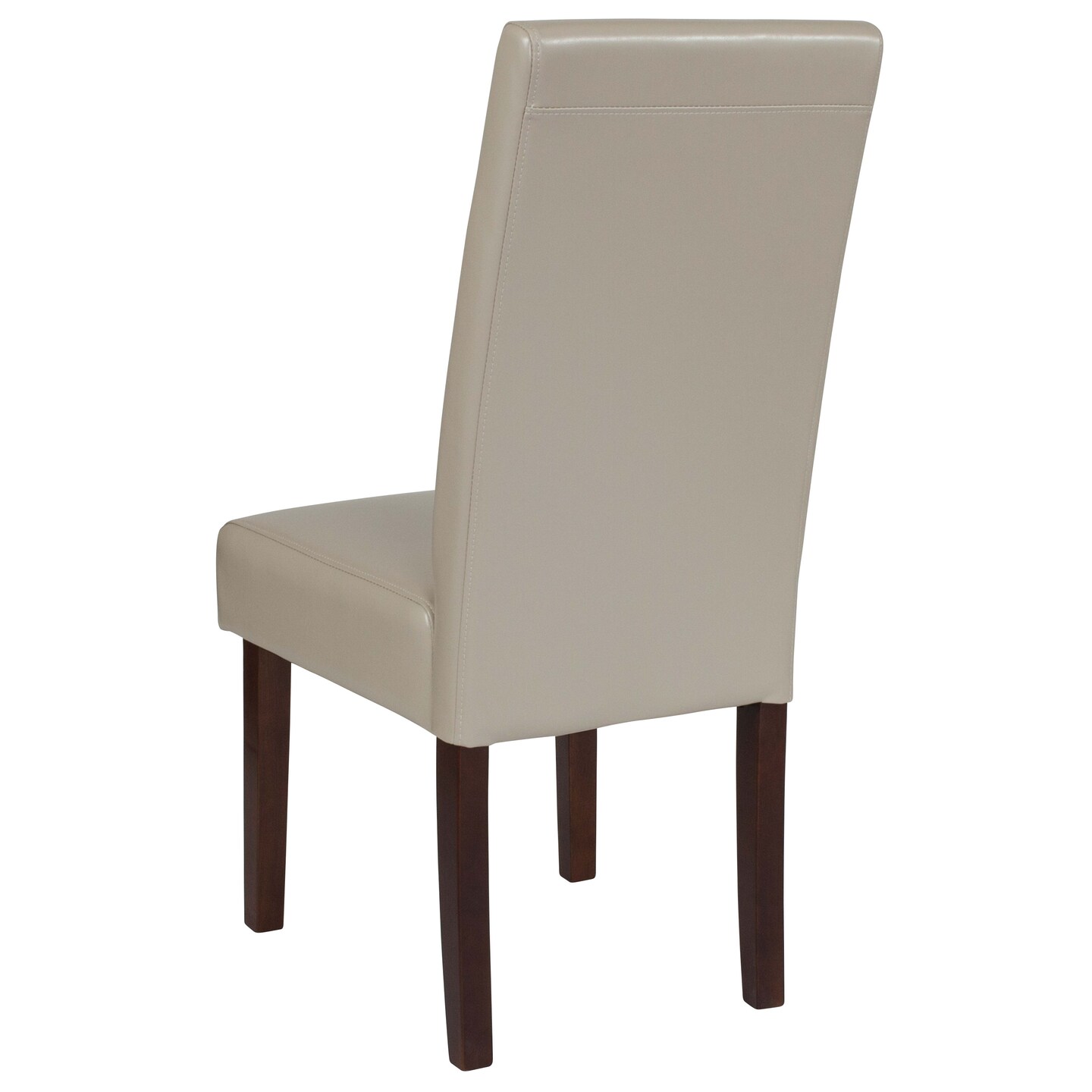 Merrick Lane Ellison Mid-Century Panel Back Parsons Accent Dining Chair - Set of 6