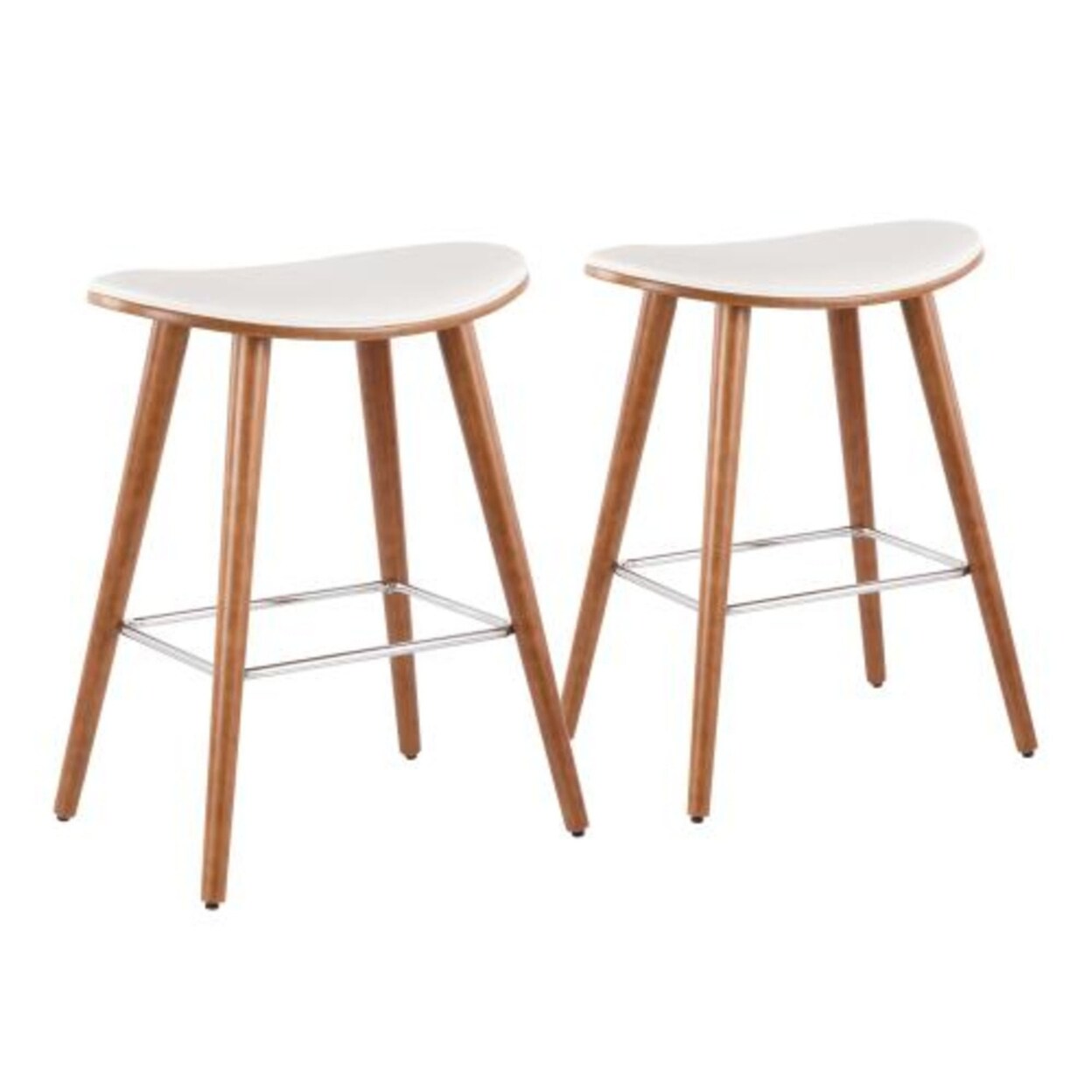 Modern walnut counter discount stool