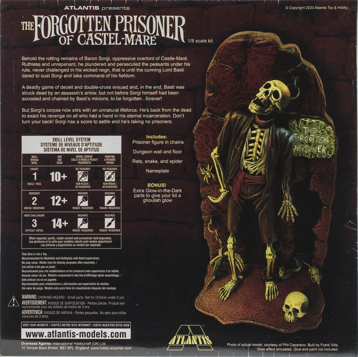 Atlantis Plastic Model Kit-Forgotten Prisoner Of Castel Mare Glow