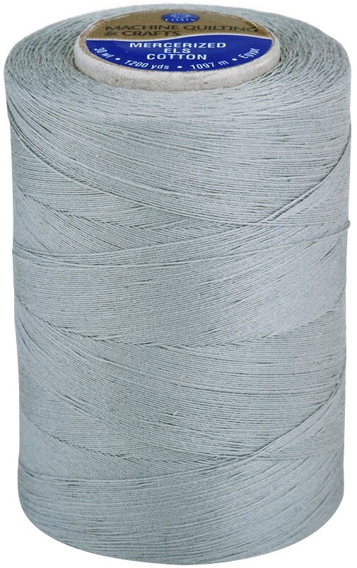 Coats Cotton Machine Quilting Solid Thread 1200yd Nugrey