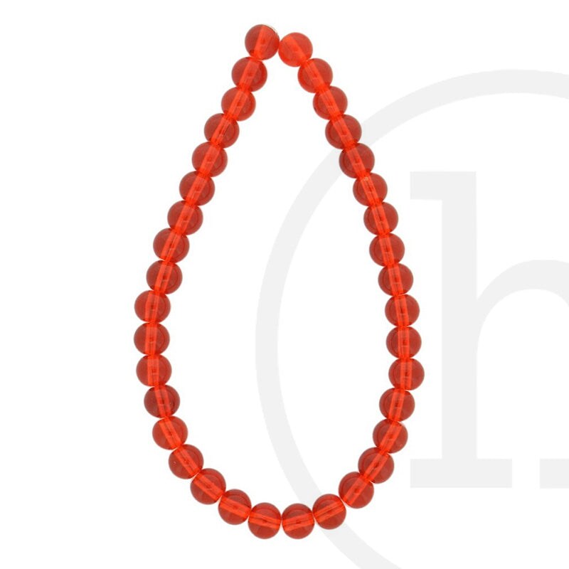 Glass Beads Round Red Michaels