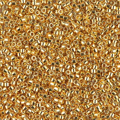 Miyuki Delica Bead 11/0 - DB0031 - 24kt Gold Plated