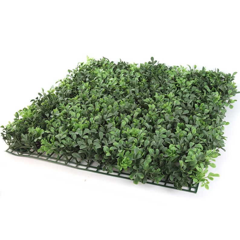 20x20" Premium Artificial Boxwood Panels - Lush Green, UV Resistant & Weatherproof - Ideal for Backyard, Balcony & Patio Privacy Screens, Wall Decor, and Event Backdrops