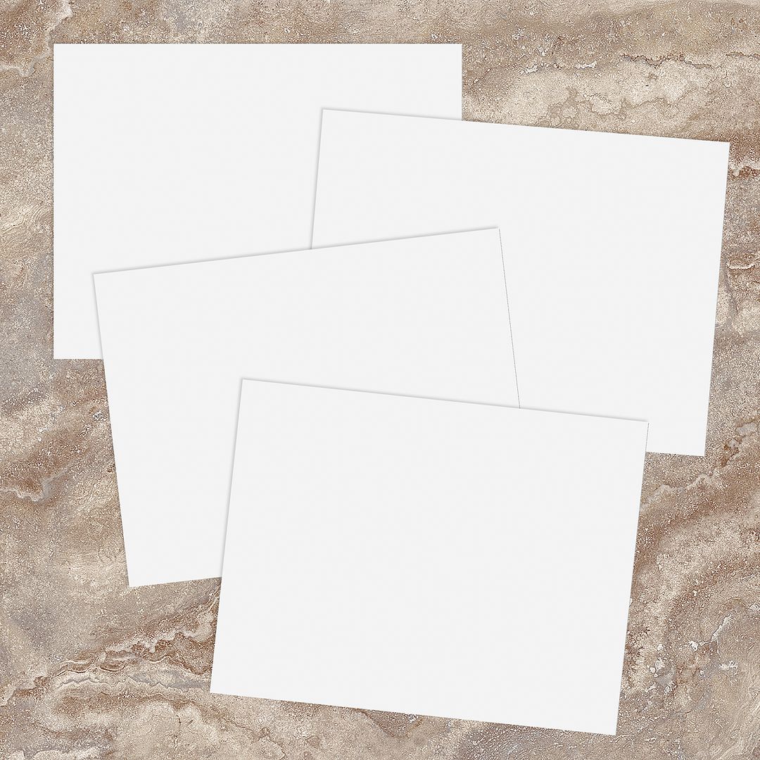 Great Papers! Postcards, 4-Up, White, Micro-Perforated, 25 sheets 8.5&#x22; x 11&#x22;/4 cards per sheet 4.25&#x22; x 5.5&#x22;, Printer Friendly, 25 sheets/100 cards