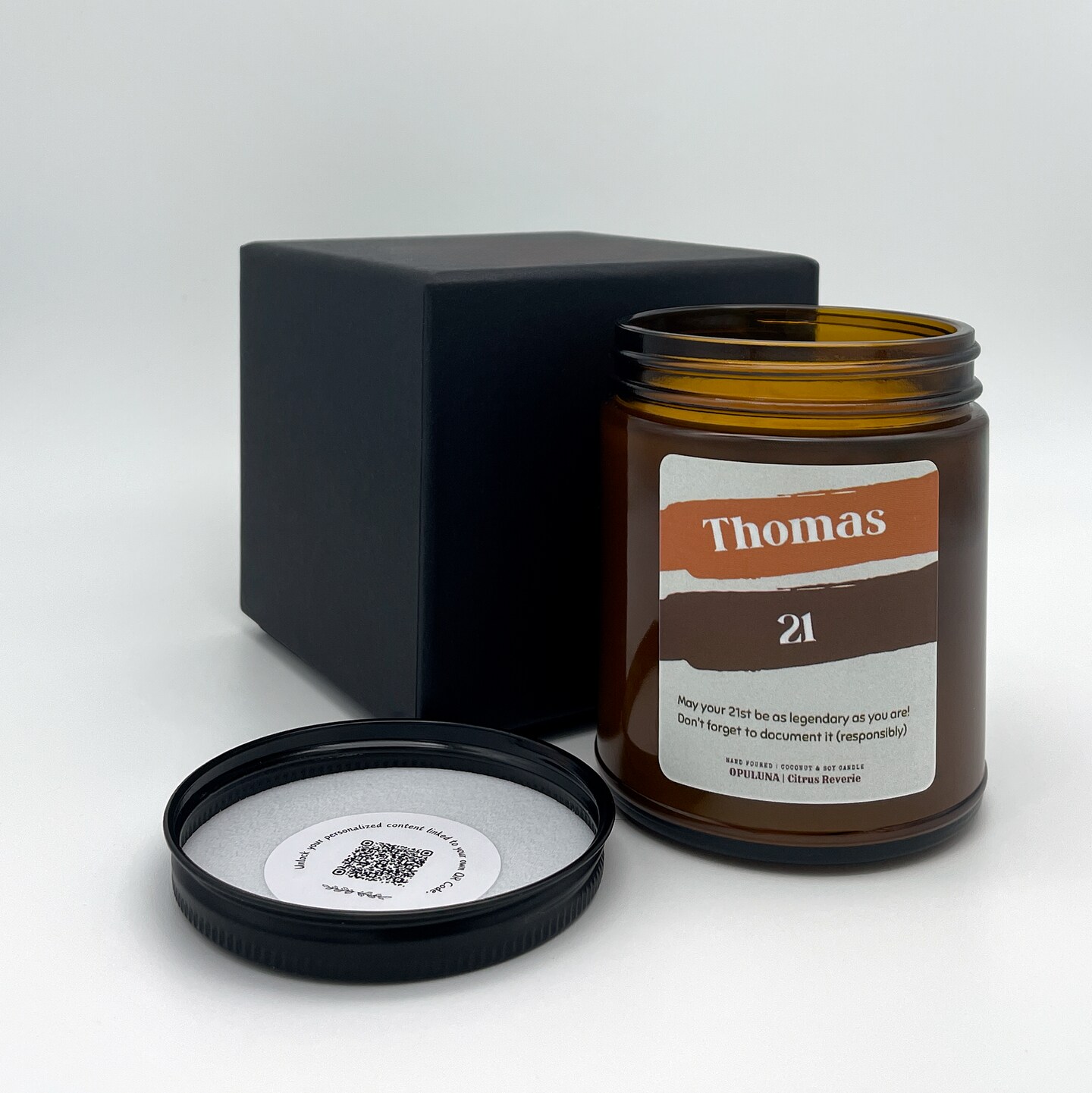 21st-birthday-candle-with-qr-code-handmade-candle-with-custom-song
