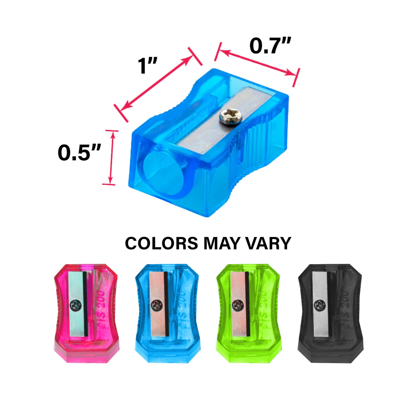 BAZIC Coby Square Pencil Sharpener (24/Box)