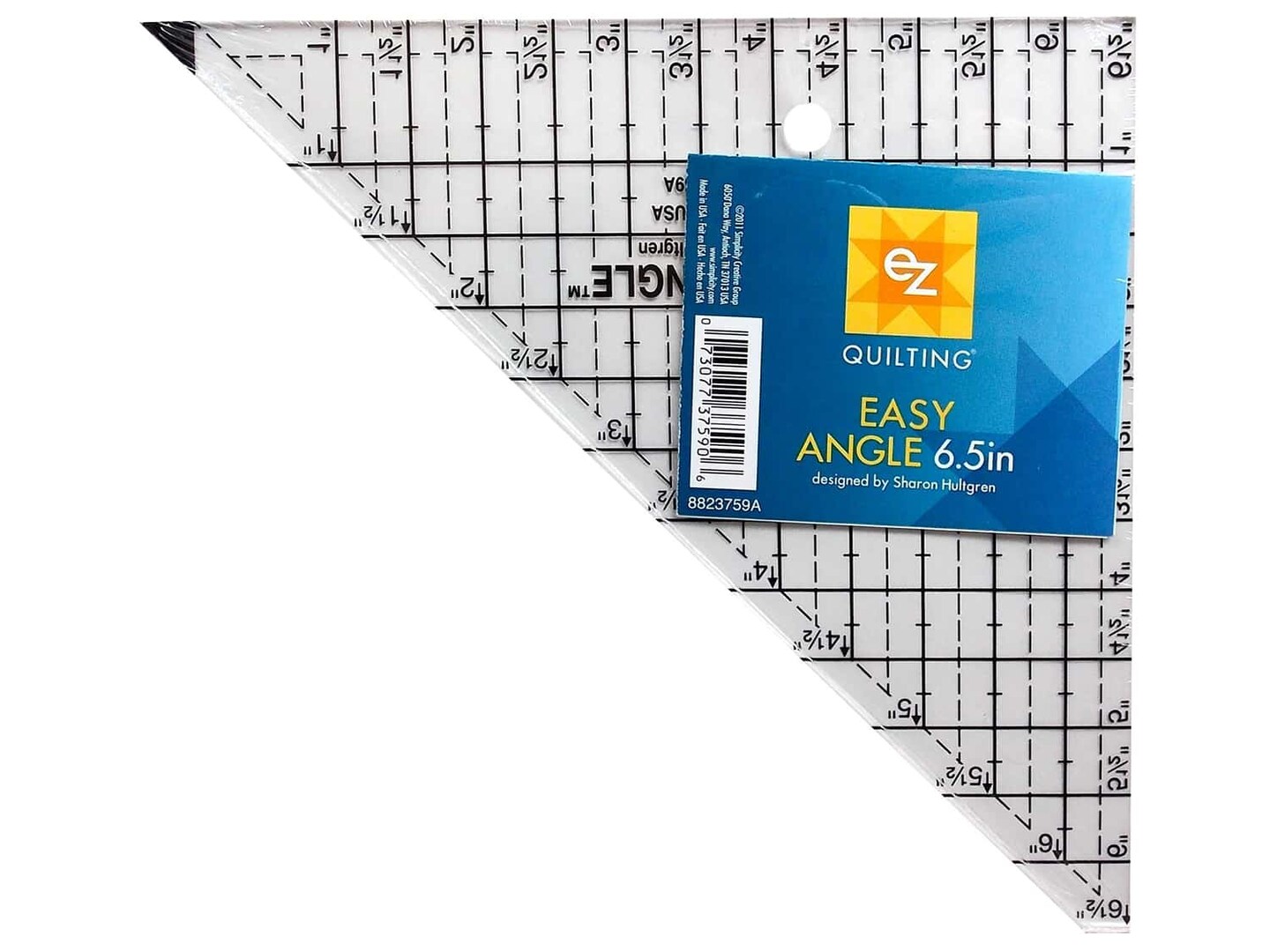 EZ Quilting Easy Angle Acrylic Template 6 1/2 in.